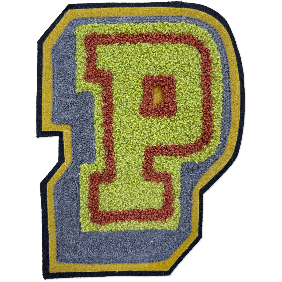 Block Letter P Chainstitch Patch