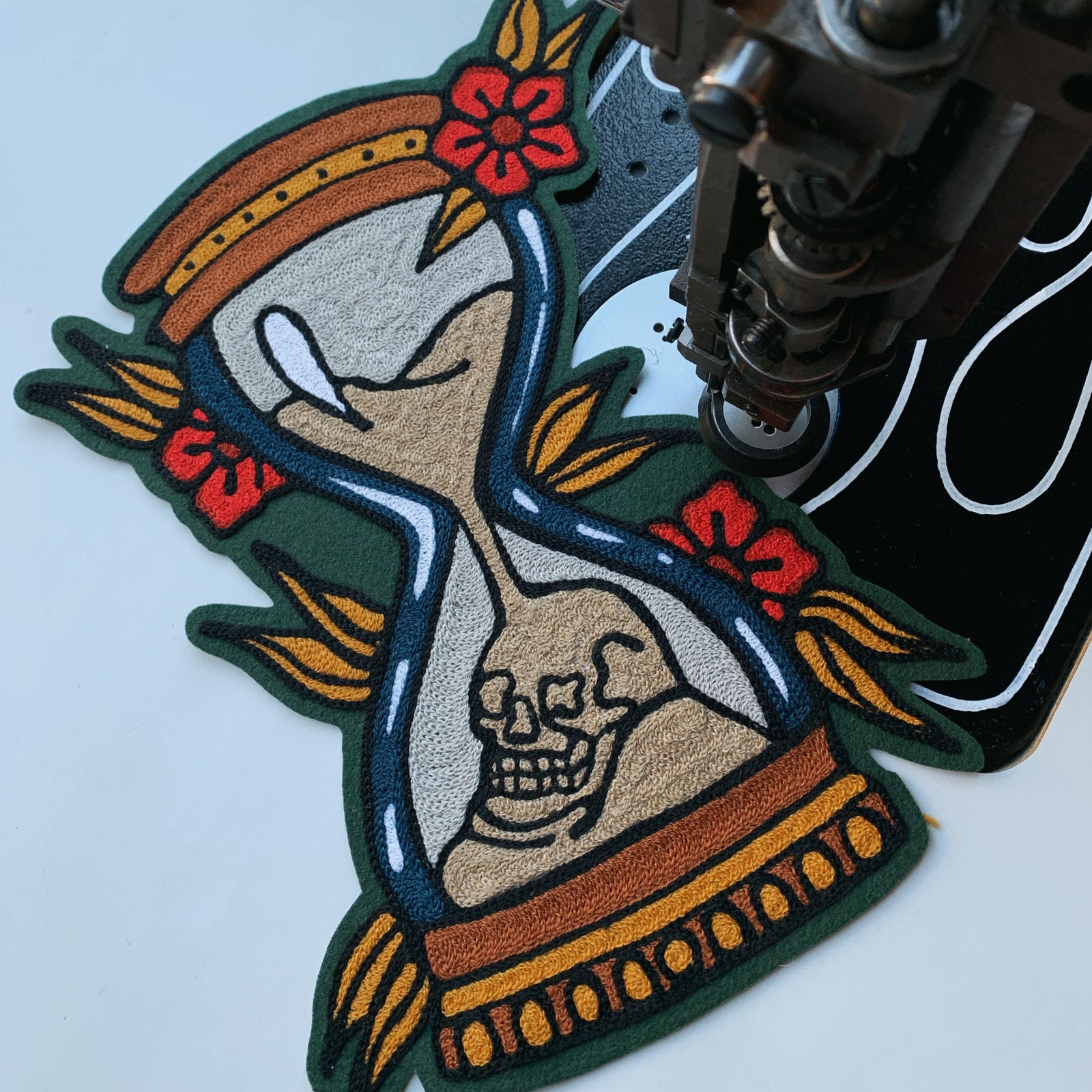 Times Up! Chainstitch patch