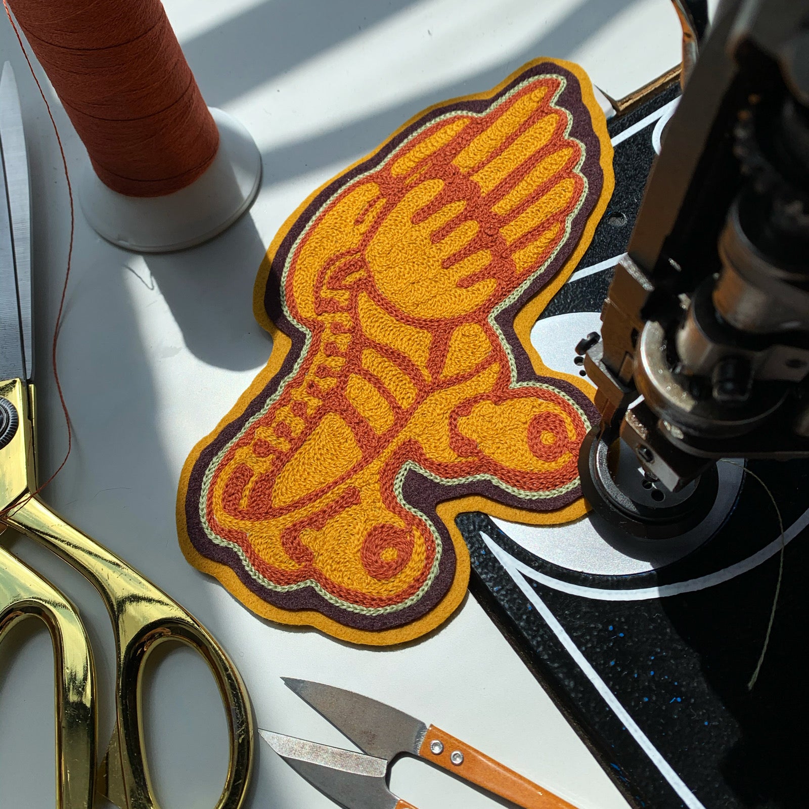Roller Skate Chainstitch patch